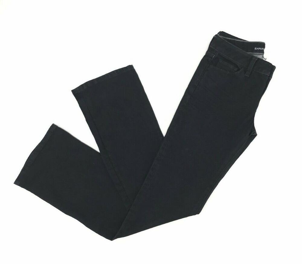 Banana Republic Women's Flare Fit Jeans Size 26 Dark Wash Stretch Mid Rise Zip